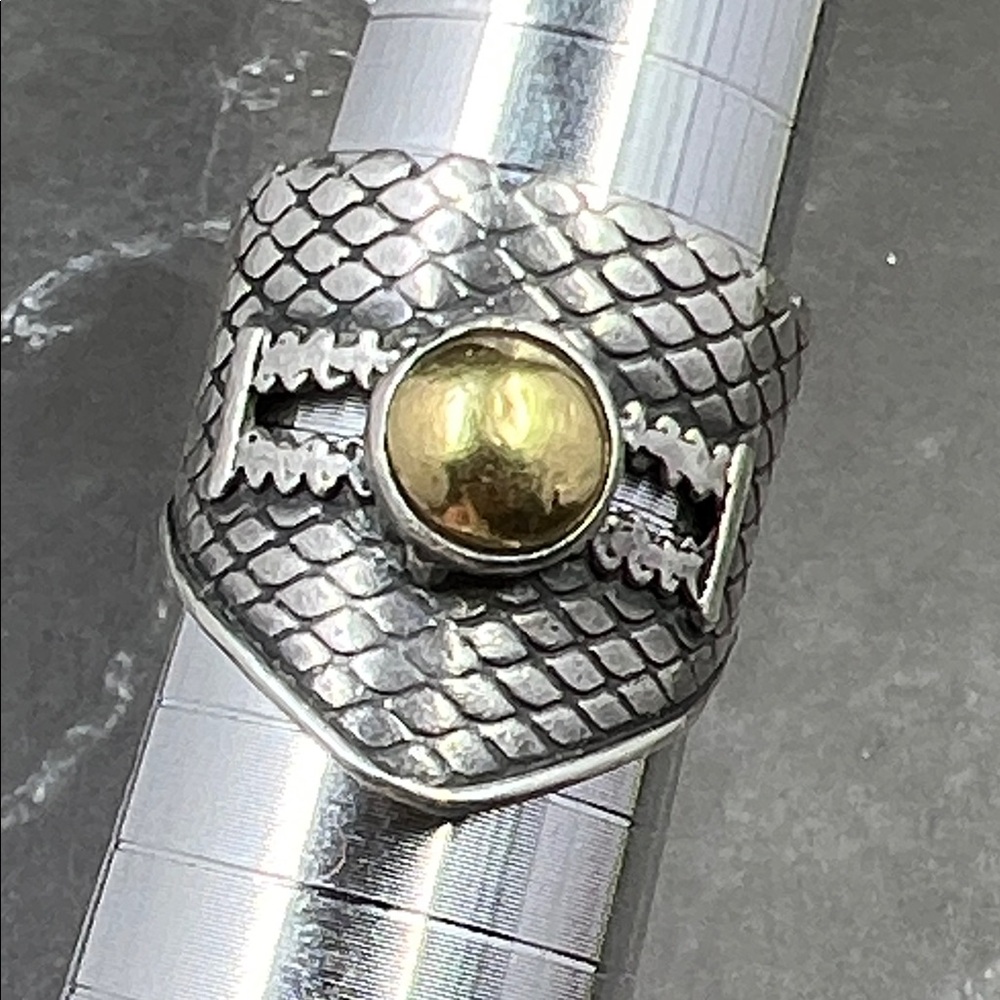 Sterling 14K Medieval Shield Ring